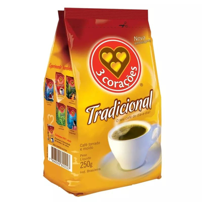 Café Tradicional 3 corações 250g